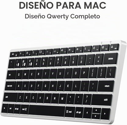 Teclado retroiluminado Bluetooth Satechi Slim X1, sincronización mu...