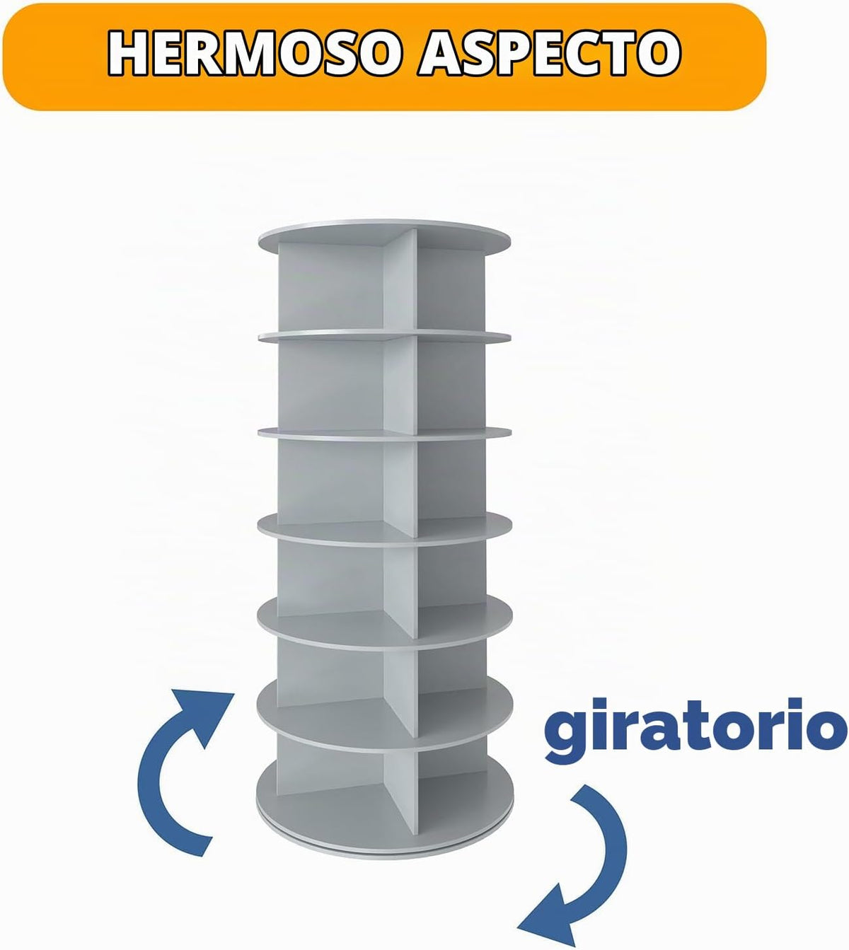 SpaceAid Zapatero giratorio de 6 niveles en torre, exhibidor de zap...