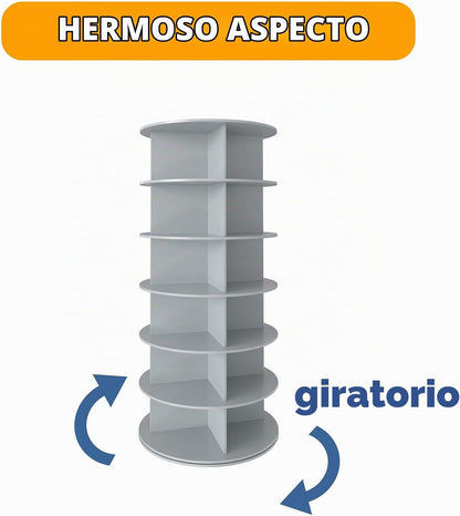 SpaceAid Zapatero giratorio de 6 niveles en torre, exhibidor de zap...