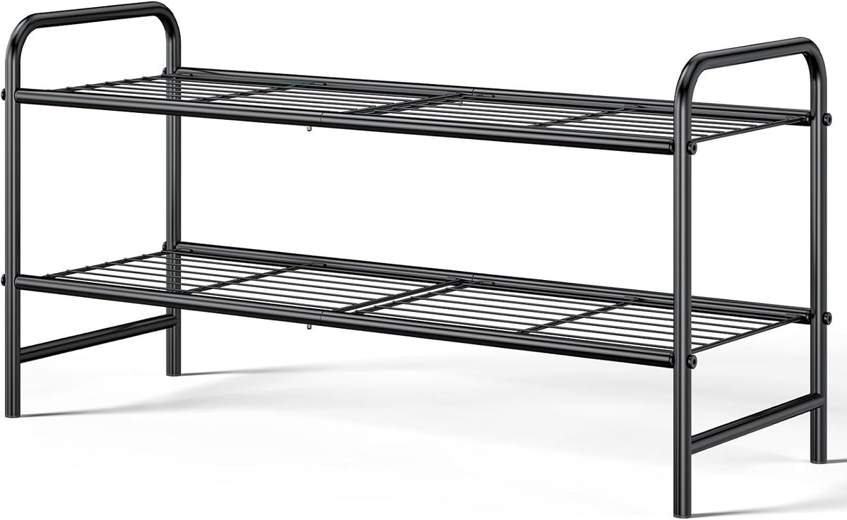 Kitsure Organizador de zapatos de acero inoxidable, 25.6" de ancho...