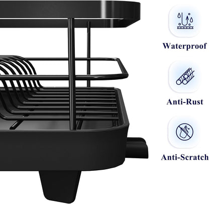 Kitsure Escurridor de platos para encimera de cocina, 12.2 pulgadas...