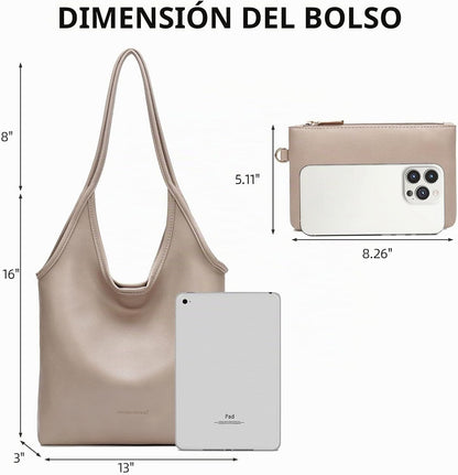 Montana West Bolsos estilo hobo holgados para mujer, bolsos de homb...