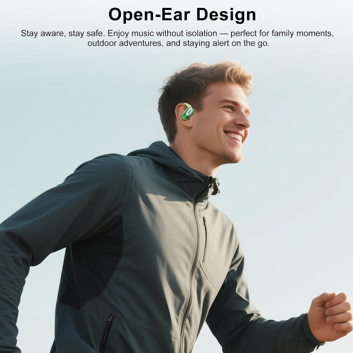 Auriculares abiertos, auriculares inalámbricos Bluetooth 5.4, 50H,...