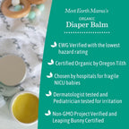 Earth Mama Bálsamo orgánico para pañales de 2 onzas | Crema de paña...