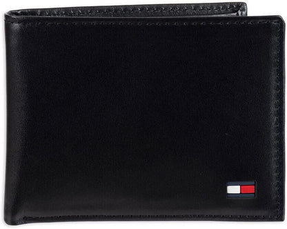 Tommy Hilfiger Cartera Passcase para hombre con ventana de identifi...