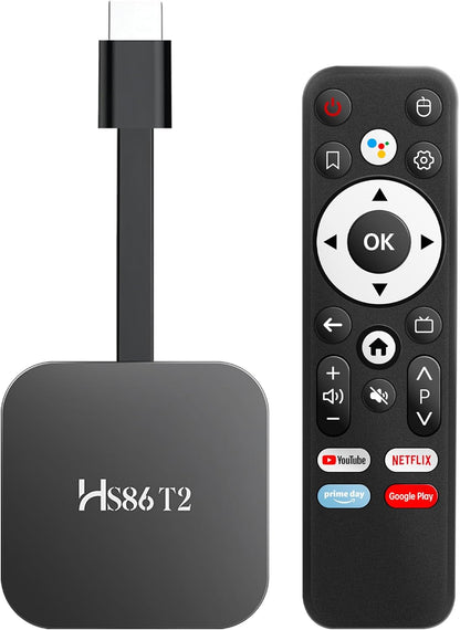 2026 Android 14.0 TV Stick HS86 T2 4K 2GB RAM 16GB ROM Doble Wi-Fi...