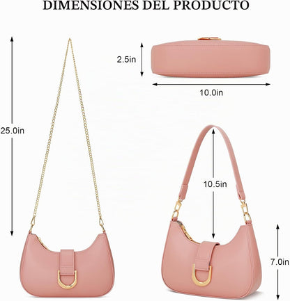KKXIU Bolso de Hombro para Mujer Bolso de Moda para Todos los días...