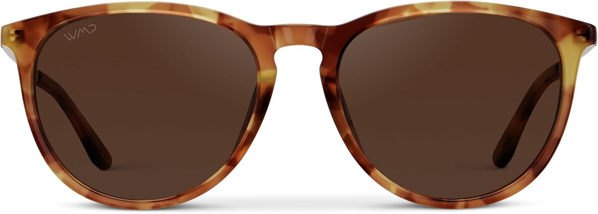 WearMe Pro Gafas de sol polarizadas redondas para mujer, protección...
