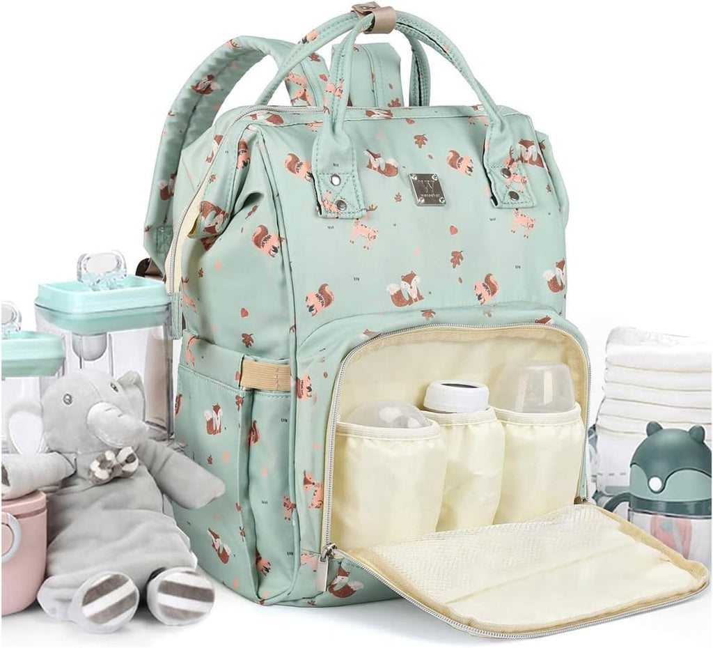 Mochilas de pañales para mamá papá bolsa de cuidado del bebé matern...