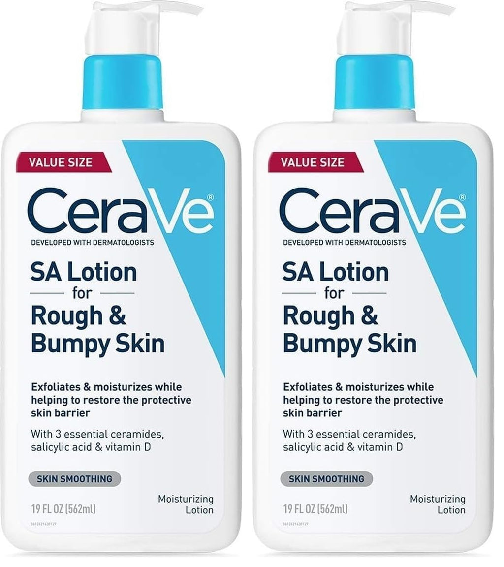 CeraVe SA Loción para pieles ásperas y con baches, vitamina D, ácid...