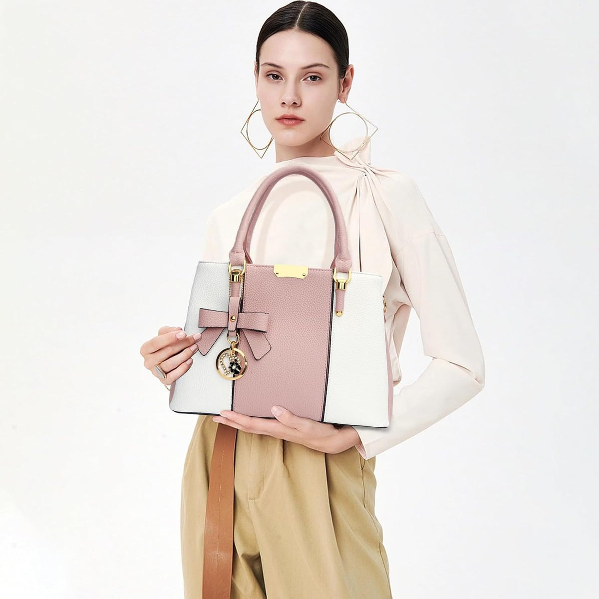 KKXIU Monederos y bolsos para mujer, Bolso tipo cartera con asa sup...