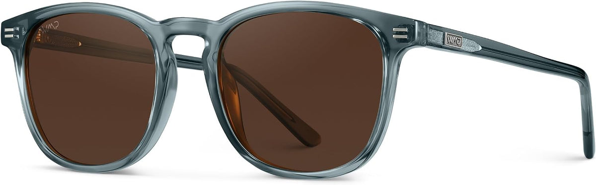 WMP Eyewear - Gafas de sol polarizadas modernas y redondas para hom...