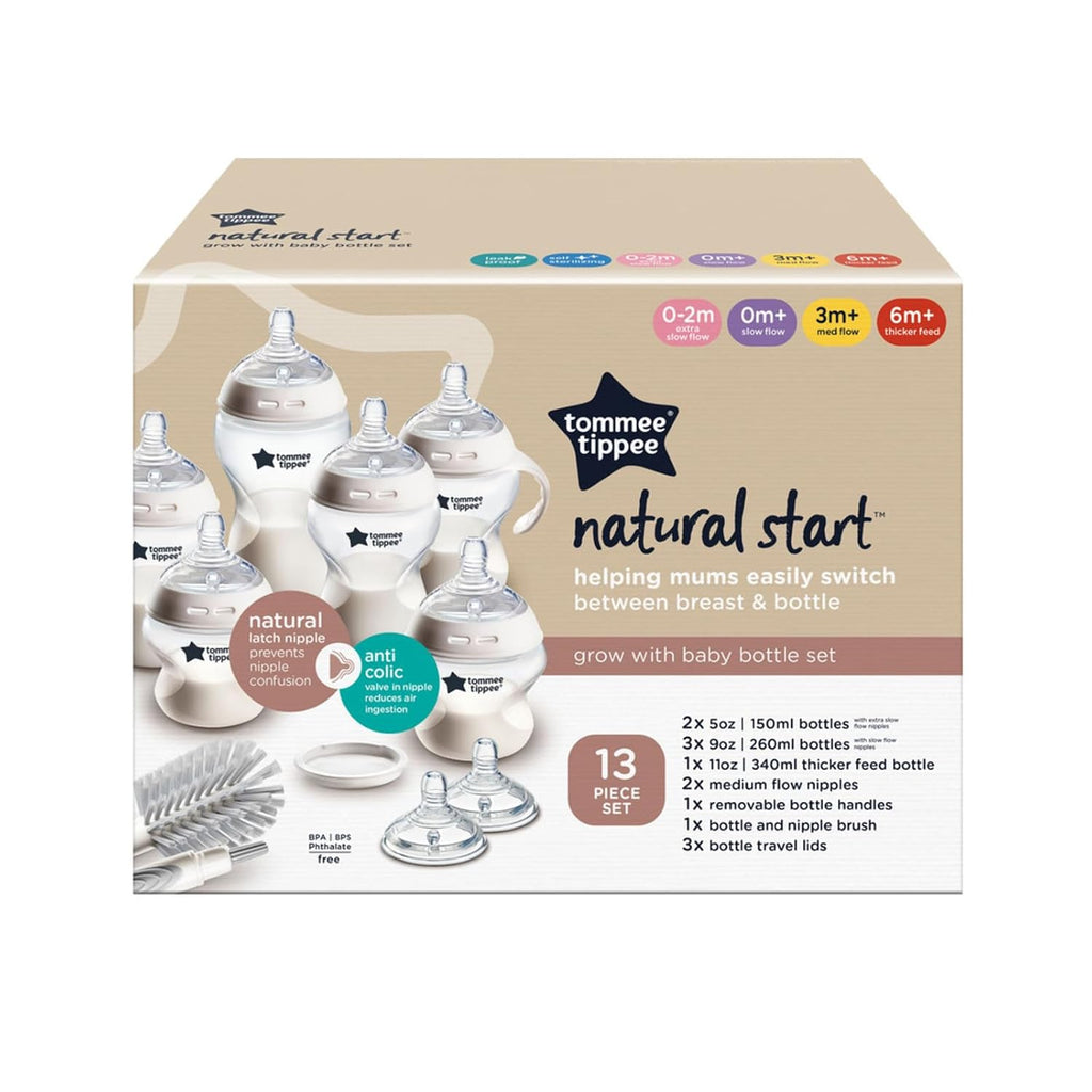 Tommee Tippee Natural Start Juego de biberones, tetinas parecidas a...
