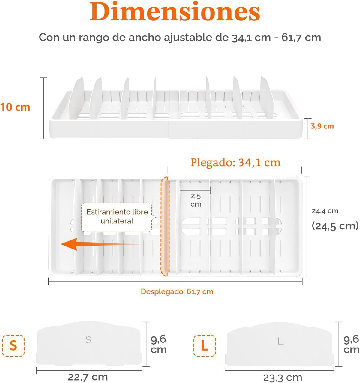 Lifewit Organizador de armario de cocina para tapa de condensador d...