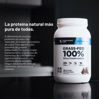 Transparent Labs Aislado de proteína de suero de leche, 30 porcione...