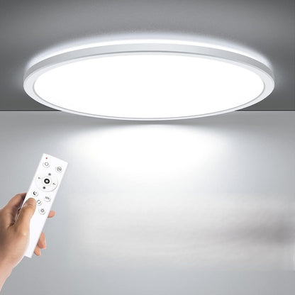 BLNAN Lámpara LED de techo empotrada con control remoto, 15.4 pulga...
