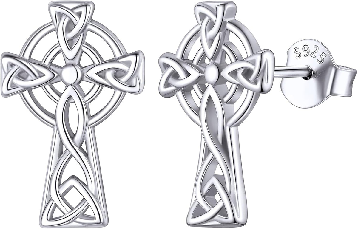ChicSilver Pendientes celtas para mujer de plata de ley hipoalergén...