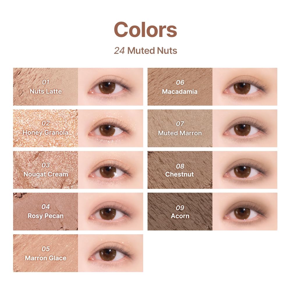 Paleta de sombras dasique #24 Tuercas silenciadas