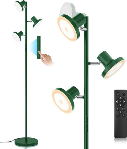 SIBRILLE Lámpara de pie LED de árbol de 36W, lámpara de pie ajustab...