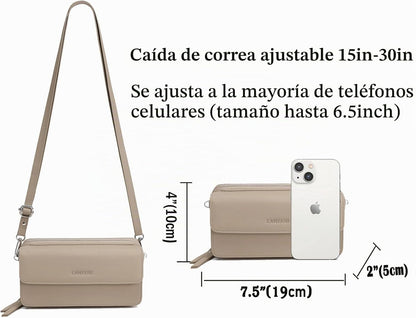 Lanyani Cartera Cruzada RFID con Correa de Muñeca y Bolsillo para T...