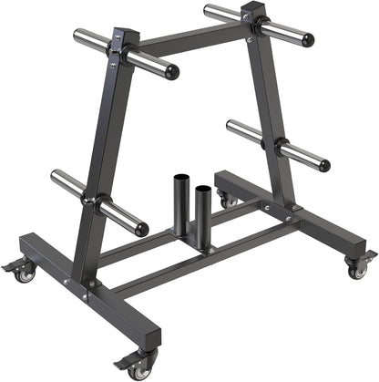 Kipika Soporte para árbol de placas de pesas, soporte para pesas de...