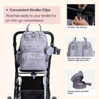 BabbleRoo Mochila para pañales \u2013 Bolsa de viaje para Baby Esse...