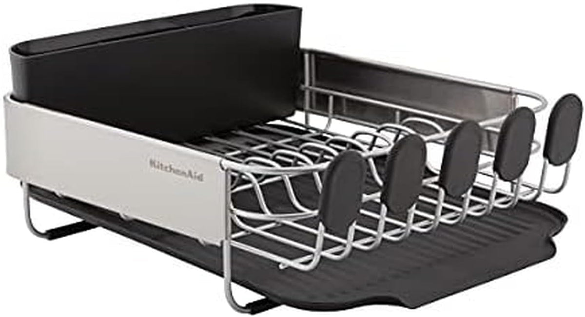 KitchenAid Escurridor de platos compacto, que ahorra espacio, resis...