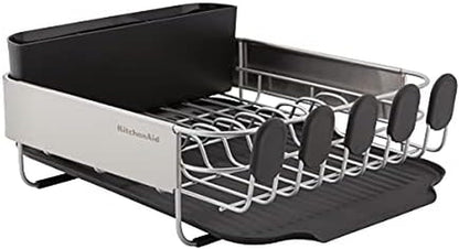 KitchenAid Escurridor de platos compacto, que ahorra espacio, resis...