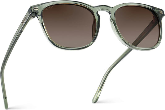WMP Eyewear - Gafas de sol polarizadas modernas y redondas para hom...