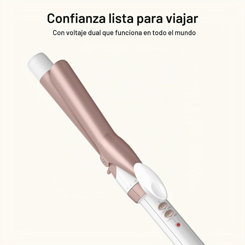 Conair - Plancha rizadora de cerámica doble, barril de 1 pulgada |...