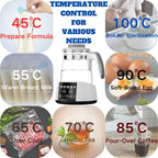 Calentador de biberones,Control de temperatura de hervidor eléctric...