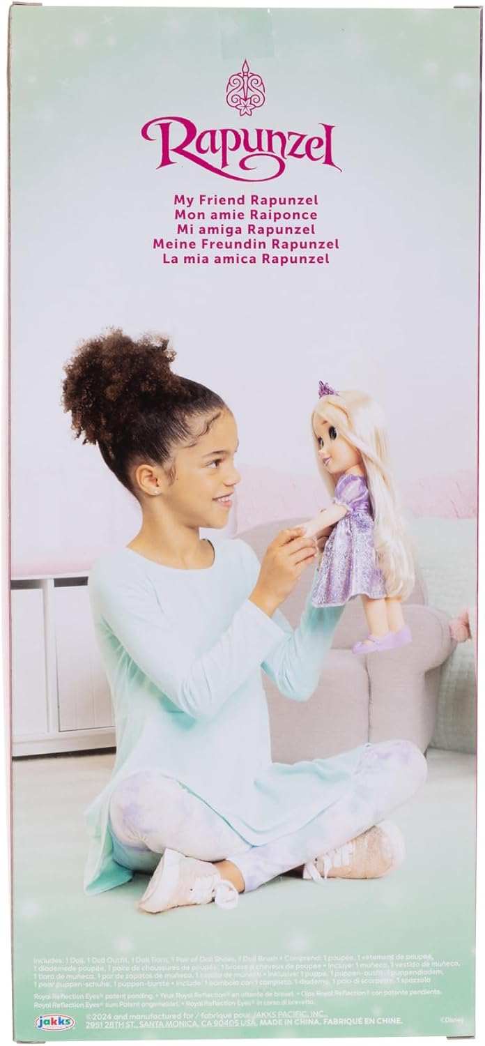 Disney Princess My Friend - Muñeca Rapunzel de 14 pulgadas de alto,...
