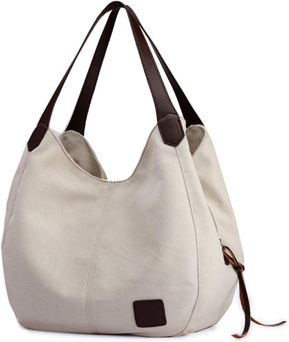 Dourr Bolso para hombro para mujer, con múltiples bolsillos, bolso...