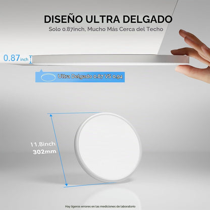 WKONCLDY Paquete de 12 lámparas de techo LED de montaje empotrado d...