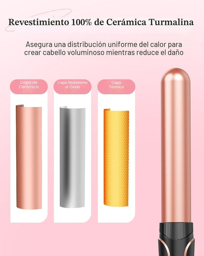 Waver - Varita rizadora BESTOPE PRO 5 en 1 con rizador de pelo de 3...