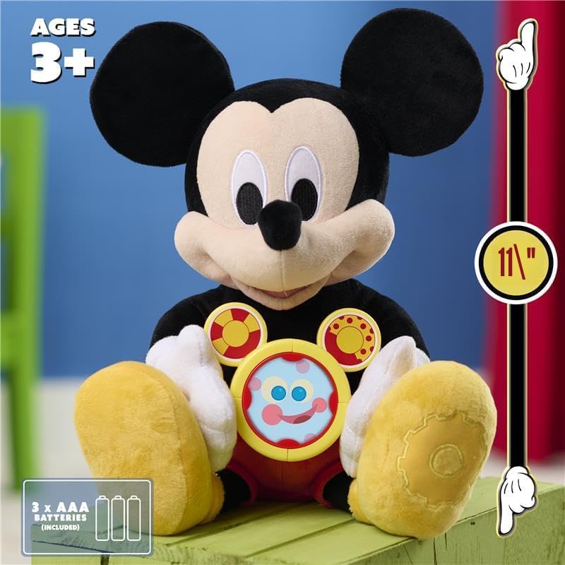 Disney Jr. Oh, Toodles! Juguete interactivo de peluche de Mickey Mo...