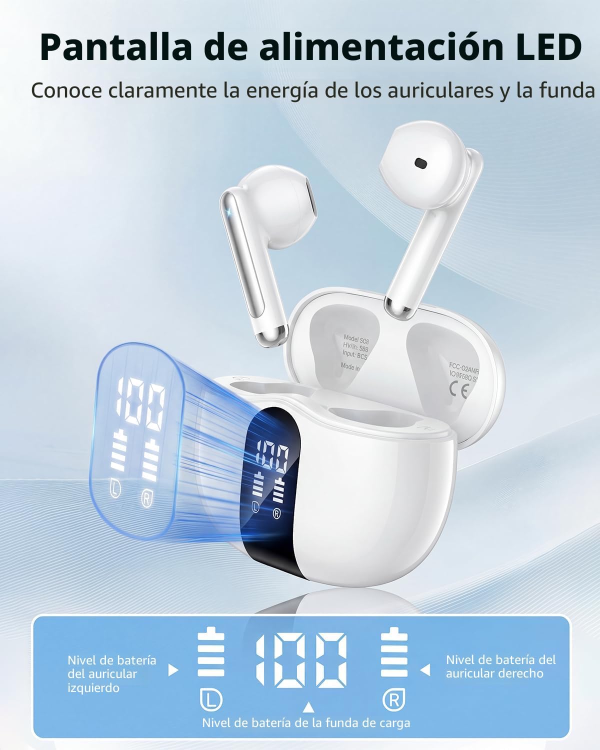 XIAOWTEK Auriculares inalámbricos, auriculares Bluetooth 5.4 2026 c...