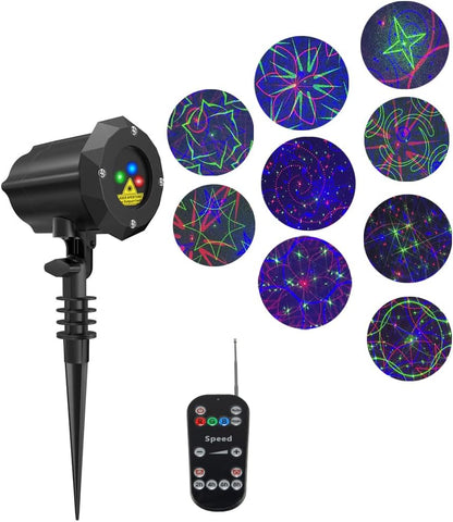 Poeland Juego de 2 luces de proyector de Navidad