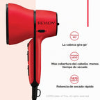 REVLON Secador de pelo con control de flujo de aire con difusor, co...
