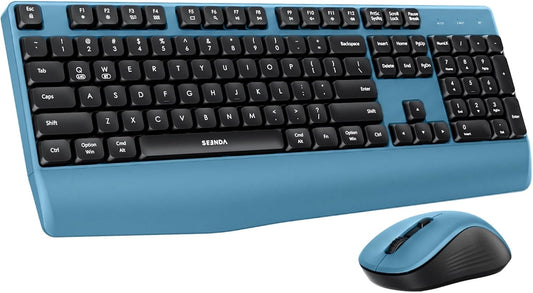 seenda COE200 Combo de teclado y mouse Bluetooth inalámbricos con r...