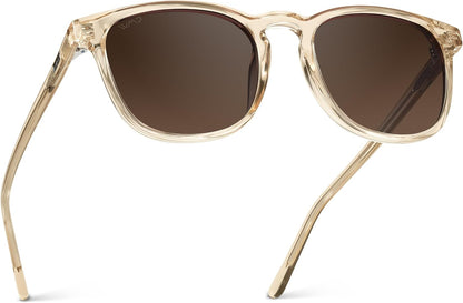 WMP Eyewear - Gafas de sol polarizadas modernas y redondas para hom...