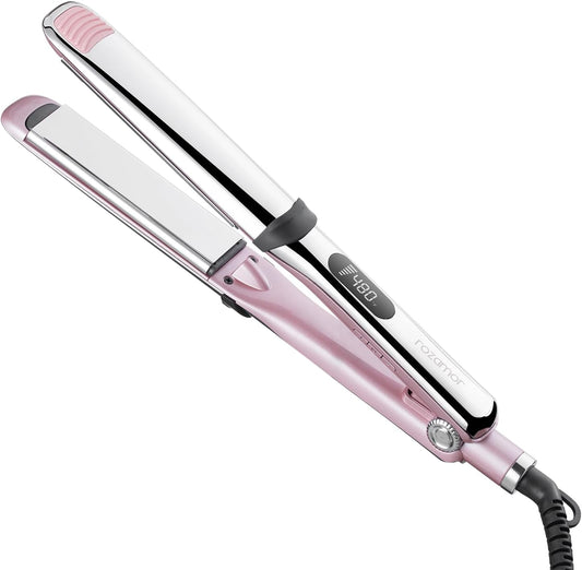 Rozamor Plancha plana profesional de titanio de 1.25 pulgadas, alis...