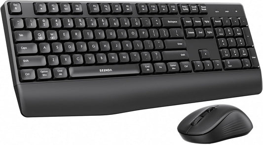 seenda COE200 Combo de teclado y mouse Bluetooth inalámbricos con |...