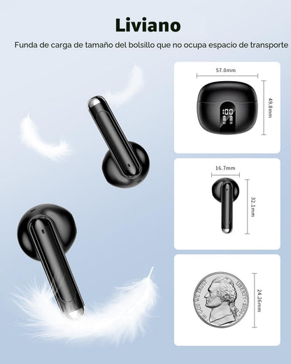 XIAOWTEK Auriculares inalámbricos, auriculares Bluetooth 5.4 2026 c...
