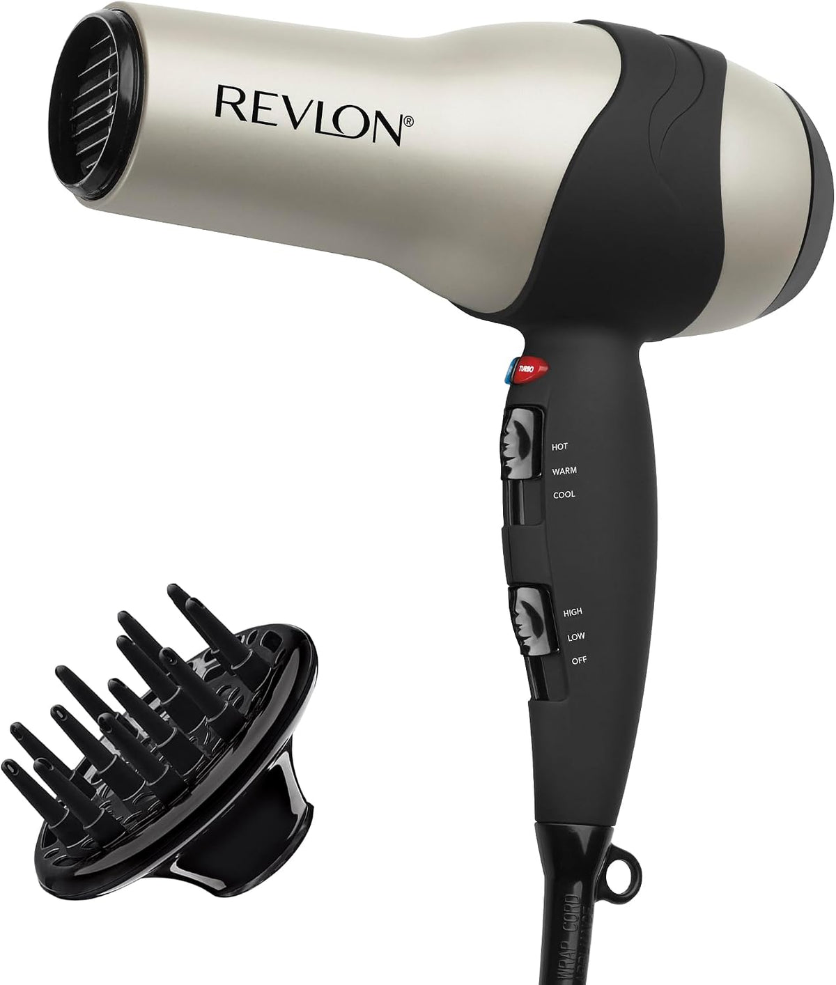Revlon 1875 W Secador de pelo turbo voluminizador | Diseñado para m...