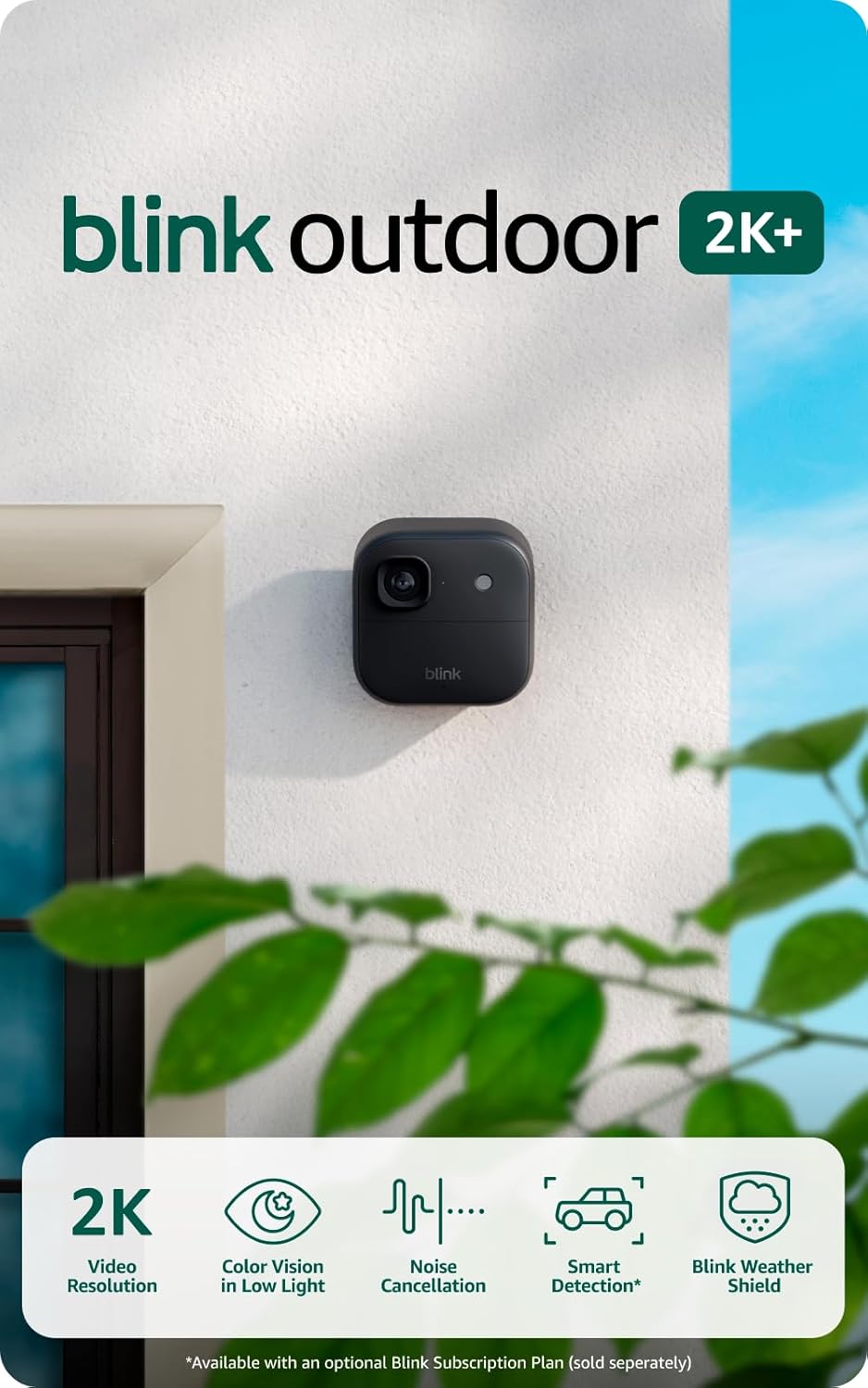 Nuevo videotimbre cableado Blink 2K+ y Cámara para exteriores Blink...