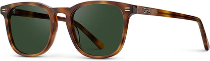 WMP Eyewear - Gafas de sol polarizadas modernas y redondas para hom...