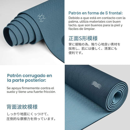 Gruper Esterilla de yoga antideslizante y ecológica con correa de |...