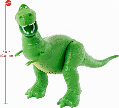 Mattel DisneyPixar Toy Story 4 True Talkers Rex figura de 7.8 pulga...