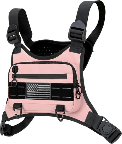 Muserise Bolsa de pecho deportiva para hombres y mujeres, resistent...